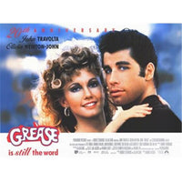 Grease Movie Poster featuring vibrant colors and classic film art.