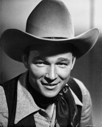 Roy Rogers smiling photo print in a shirt and vest