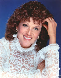 Elegant photo print of Linda Lavin in a white gown.