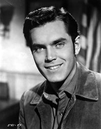 Jeffrey Hunter smiling photo print in multiple sizes.