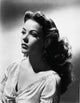 Gene Tierney elegant portrait photo print in white dress