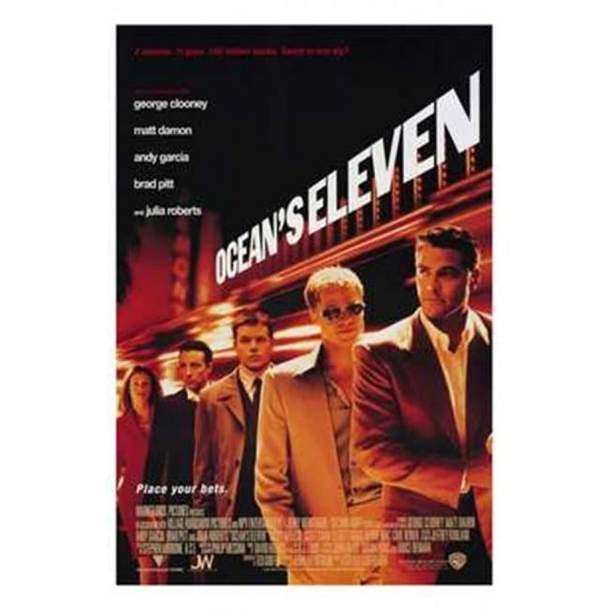Ocean's Eleven Movie Poster in 11x17 size featuring iconic film imagery.