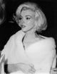 Marilyn Monroe wearing a fur stole photo print, iconic Hollywood glamour