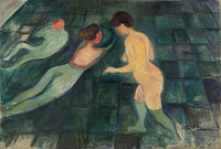 Bathing Women Art Print by Edvard Munch - Beautiful serene artwork