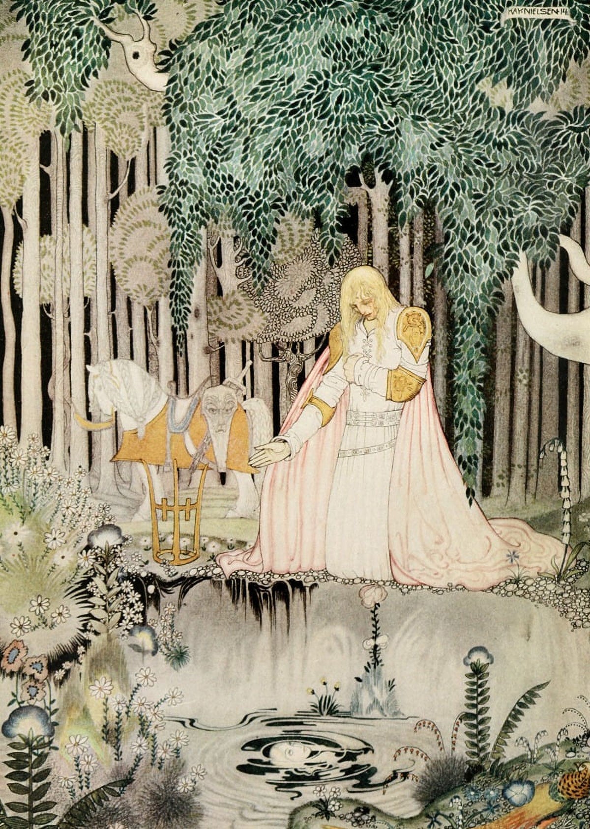 East of the Sun and West of the Moon poster print by Kay Rasmus Nielsen