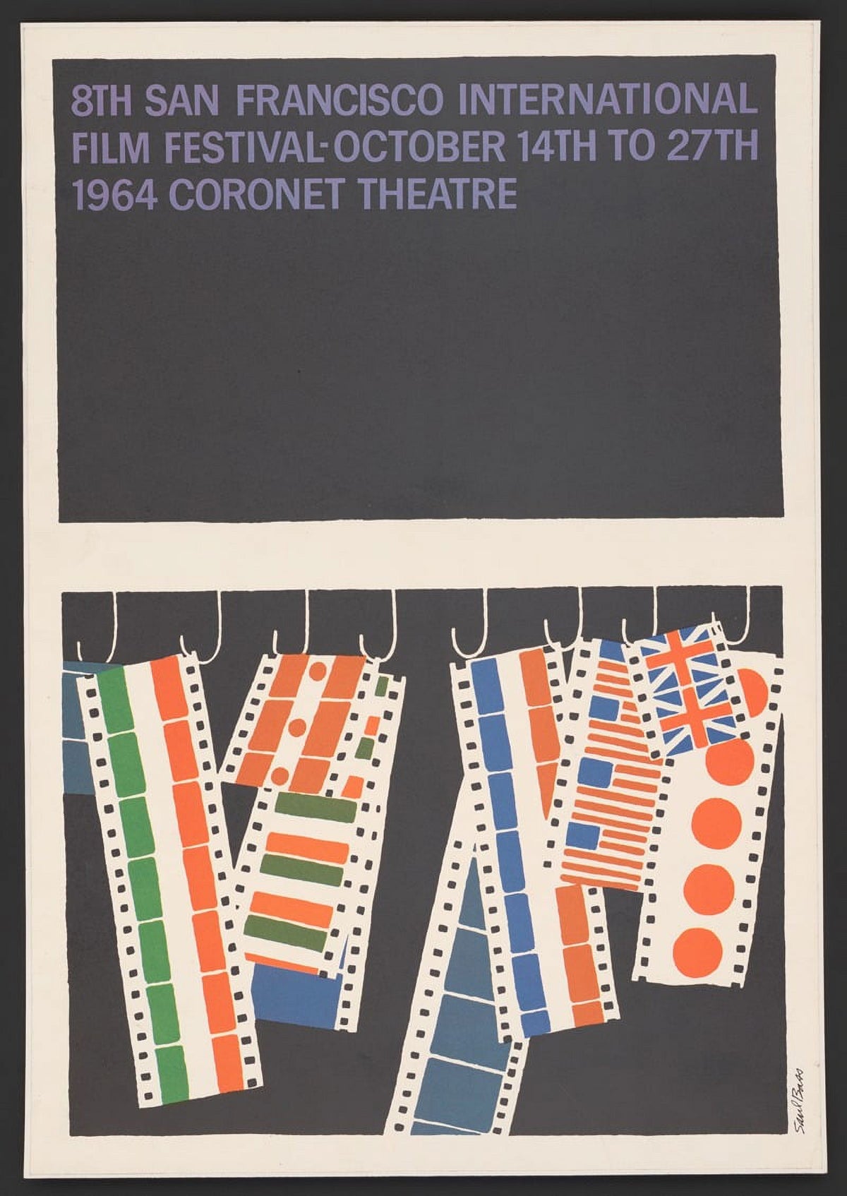 8th San Francisco International Film Festival Poster Print by Saul Bass.