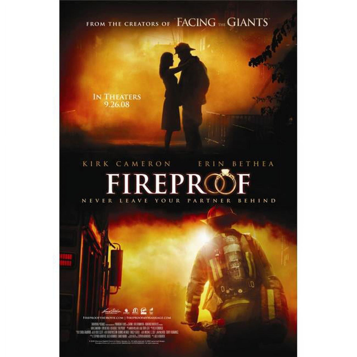 Fireproof movie poster print 27x40 inches