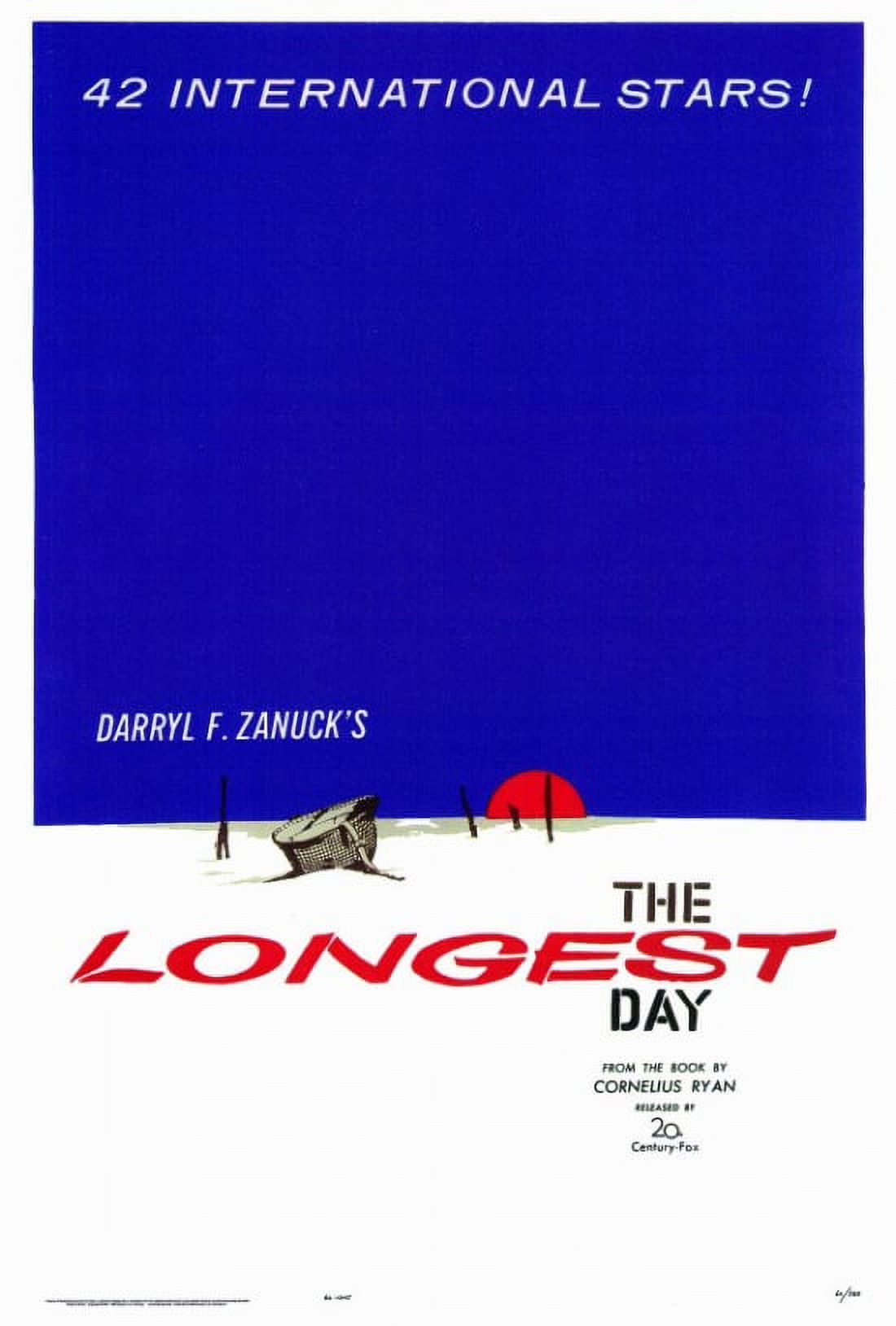The Longest Day Movie Poster Print in 27x40 inches.