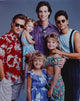 Full House cast photo print on blue background