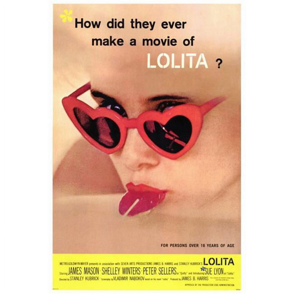 Lolita Movie Poster Print showcasing classic film art