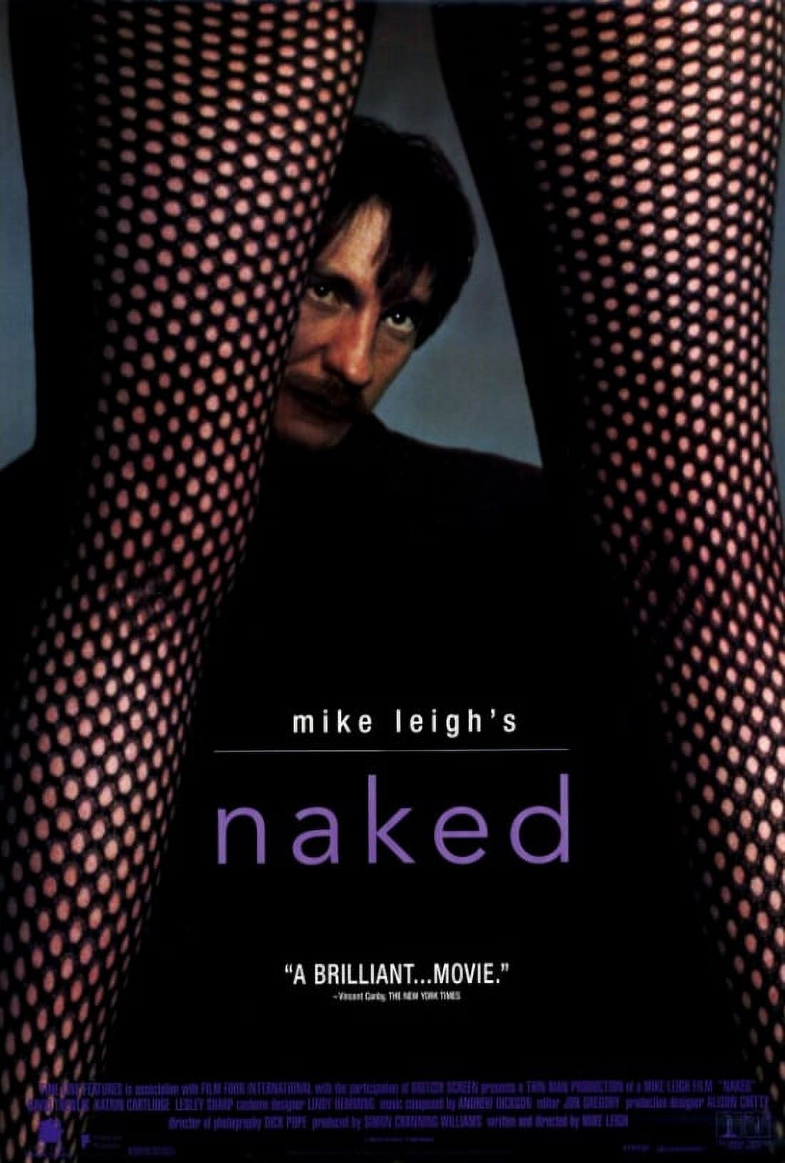 Naked Movie Poster Print 27 x 40 inches featuring bold artistic design.