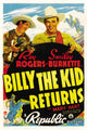 Billy The Kid Returns movie masterprint poster featuring Roy Rogers and Smiley Burnette