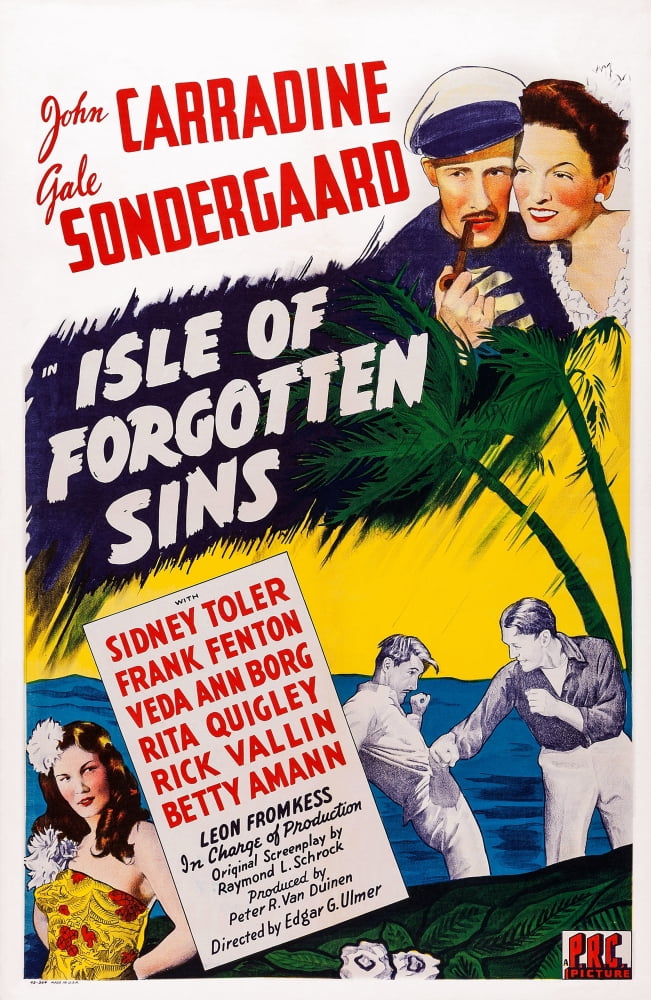 Isle of Forgotten Sins Movie Masterprint Poster featuring John Carradine and Gale Sondergaard