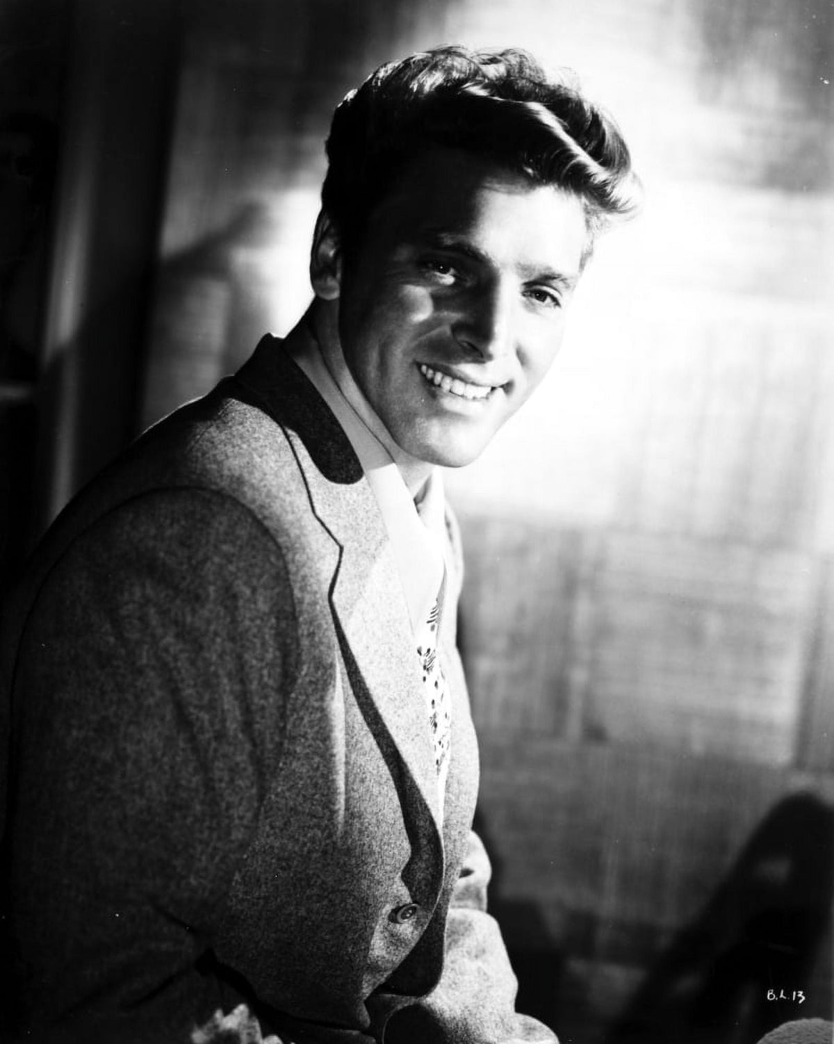 Burt Lancaster classic photo print, iconic actor portrait.