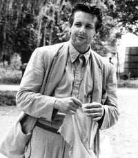 Mickey Rourke outdoor photo print showcasing the actor's charisma.