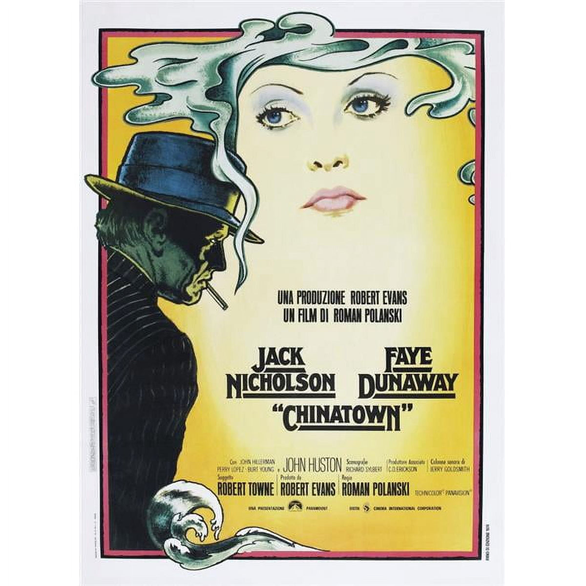Chinatown Movie Masterprint Poster featuring Jack Nicholson and Faye Dunaway, 11x17