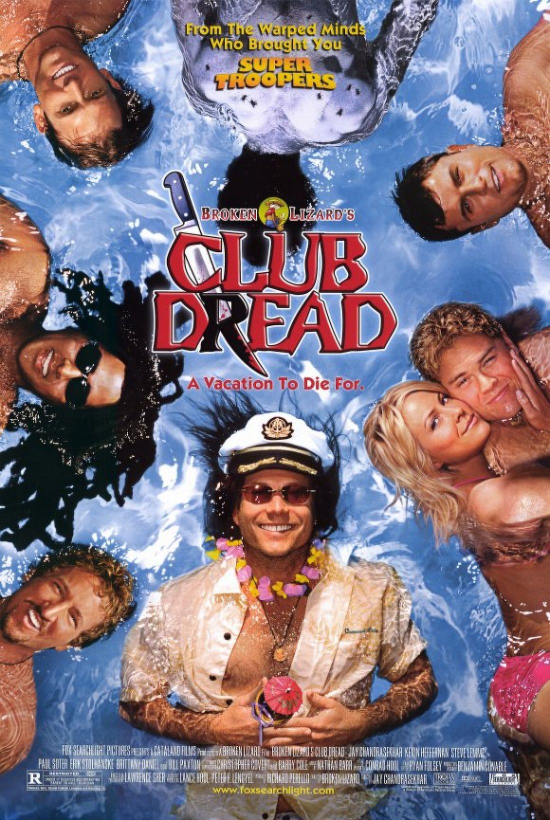 Club Dread Movie Poster 11x17 print featuring vibrant colors.