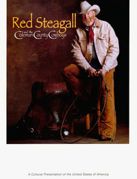 Red Steagall and the Coleman County Cowboys poster print featuring country music theme.