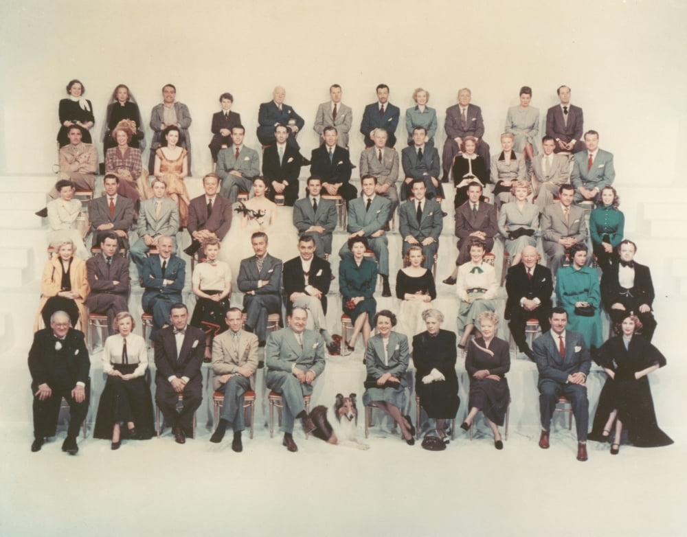 MGM Family Photo Posed With Cast - Classic Film Print