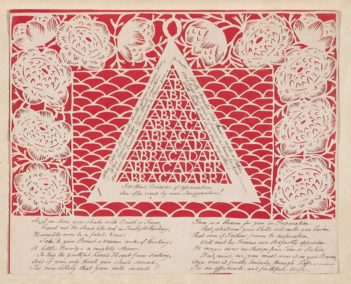 Abracadabra Pyramid Poster Print by Elizabeth Cobbold, vibrant art piece