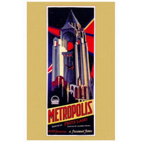 Metropolis Movie Poster Print in 27x40 size, showcasing iconic film art.
