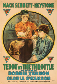 Teddy at the Throttle (1917) vintage poster print