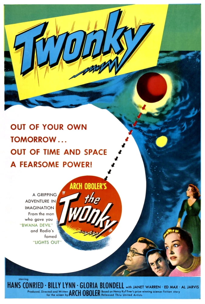 The Twonky Movie Masterprint Poster (1953) featuring Norman Field, Hans Conried, Gloria Blondell, and Janet Warren.