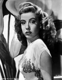 Gloria DeHaven in elegant black gown posed photo print.