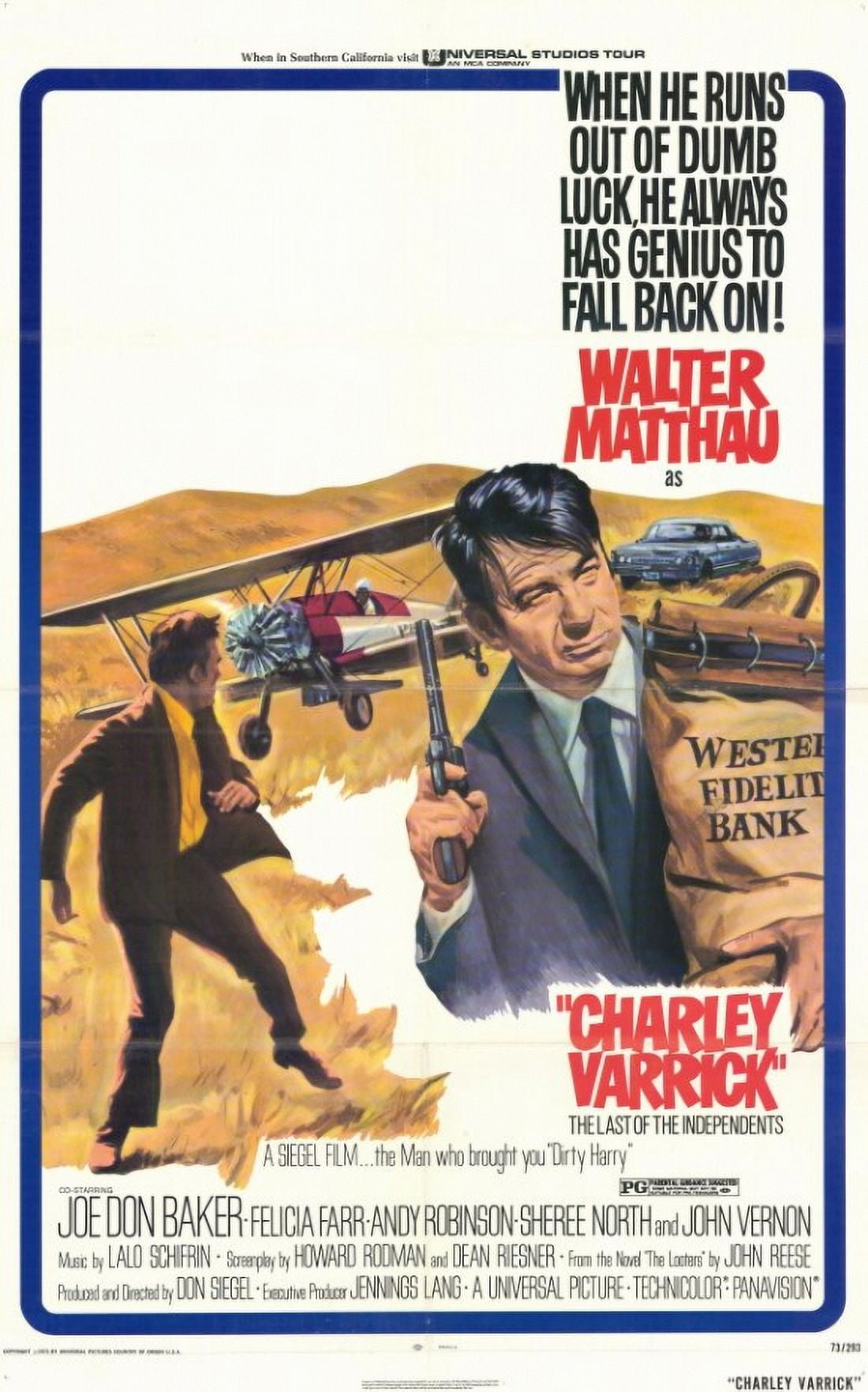 Charley Varrick Movie Poster 11x17 - Classic Film Art Print