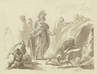 Alexander and His Companions Before Diogenes Poster Print by Friedrich Wilhelm Schäfer