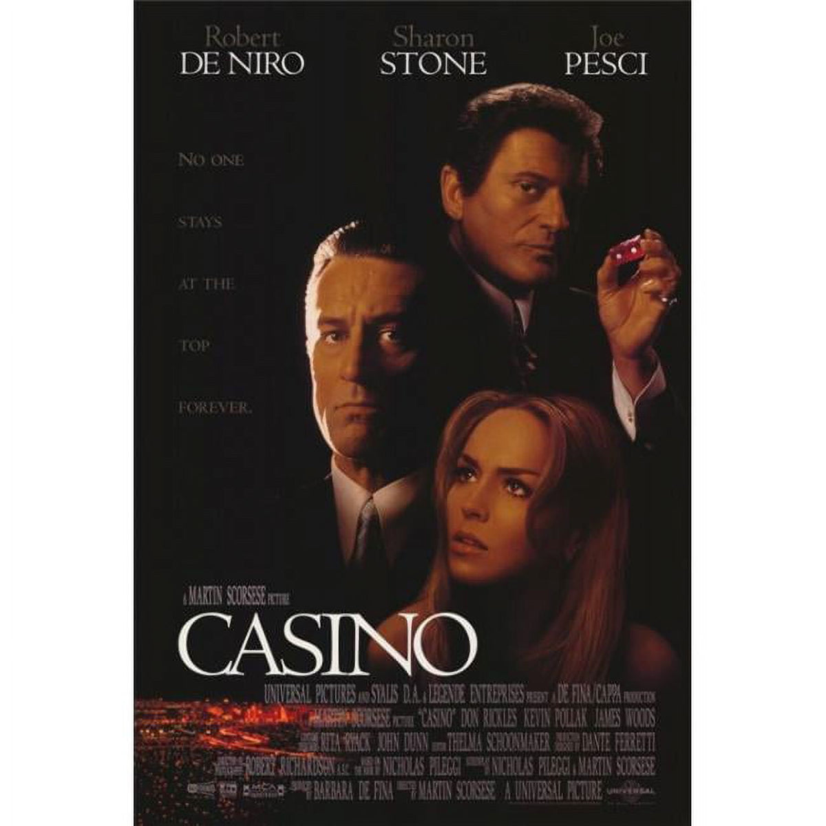 Casino Movie Poster Print capturing the essence of Las Vegas film art.