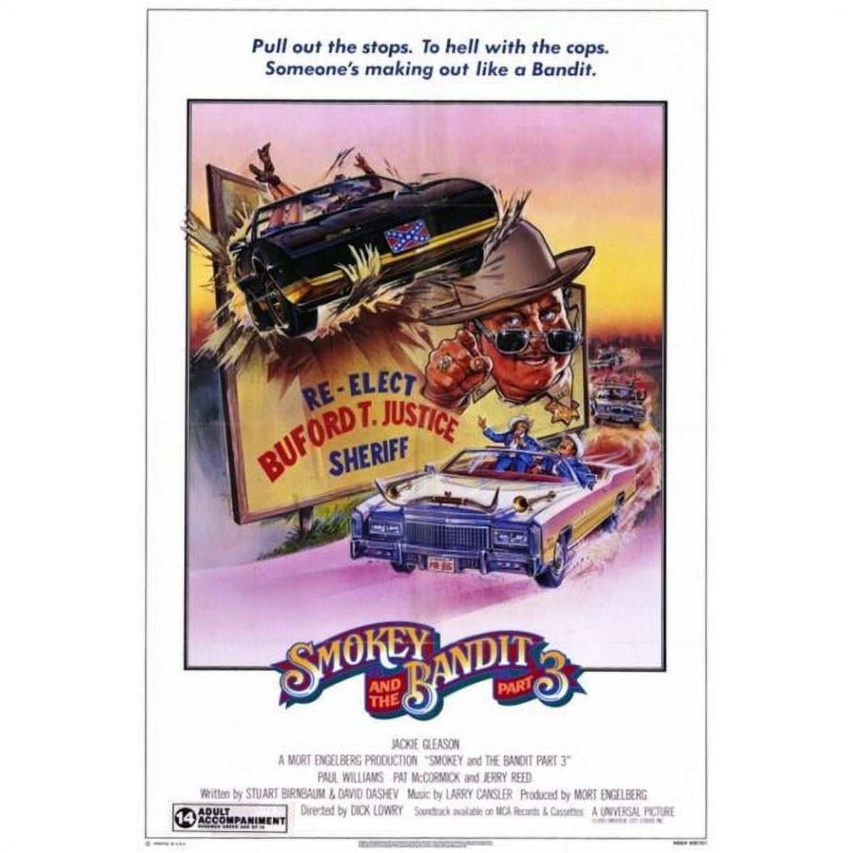 Smokey and the Bandit Part 3 Movie Poster Print - 27x40