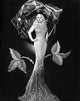 Black and white photo print of Mae West, classic Hollywood icon.