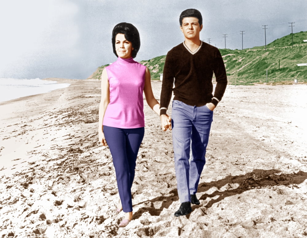 Beach Blanket Bingo photo print featuring Annette Funicello and Frankie Avalon.