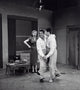 Martin and Lewis dancing on a film set photo print