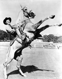 Roy Rogers Rearing Horse Photo Print in 8x10 and 16x20 sizes.