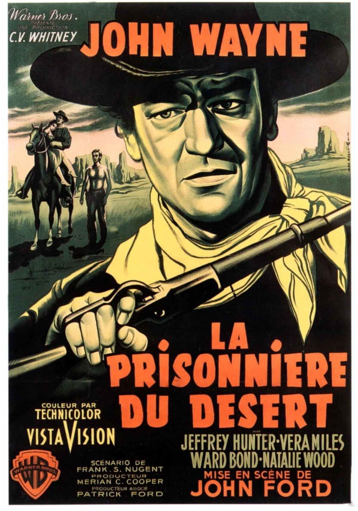 The Searchers Movie Poster Masterprint showcasing iconic film imagery.