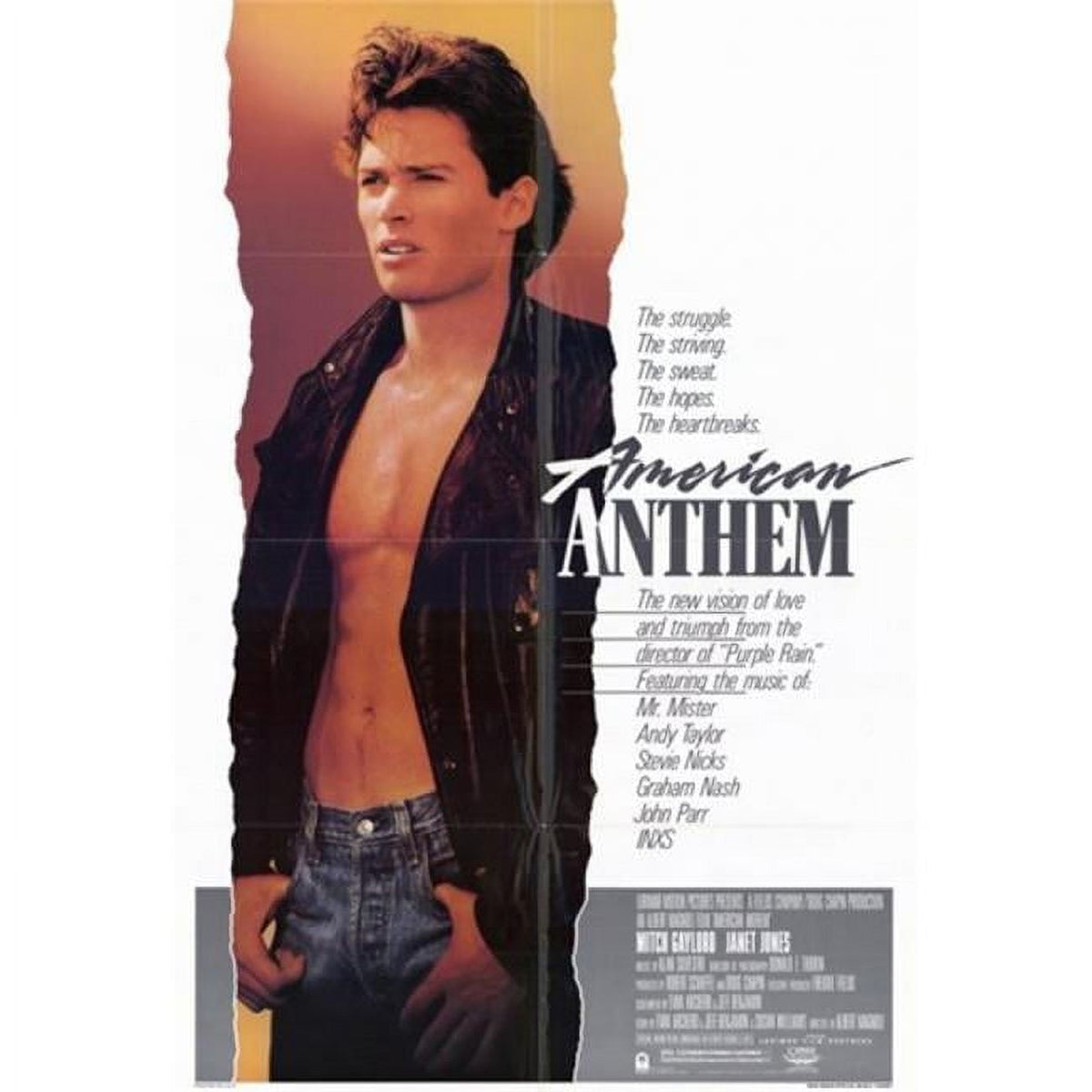 American Anthem Movie Poster 11x17 print featuring vibrant visuals.