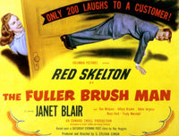 The Fuller Brush Man movie poster featuring Janet Blair and Red Skelton