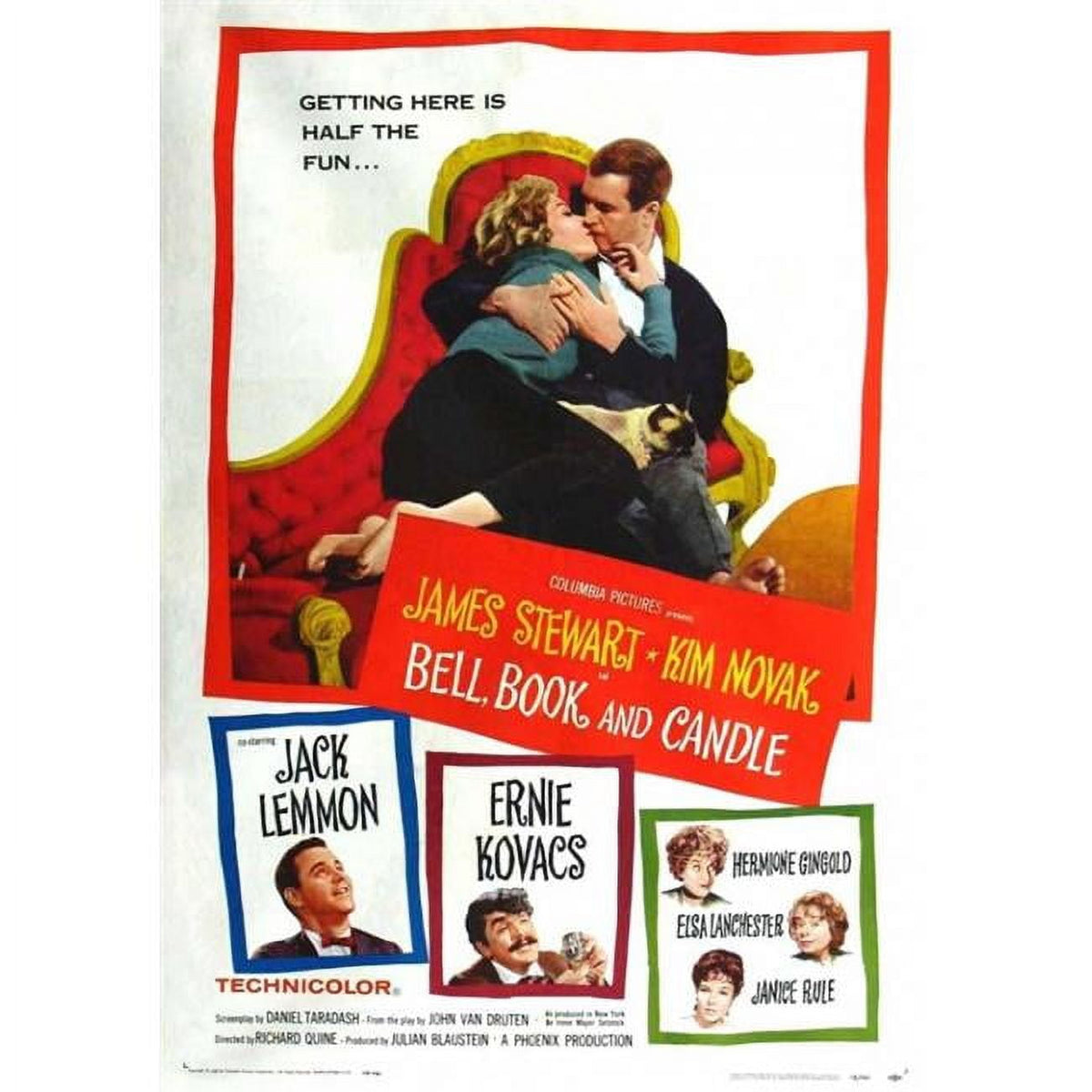 Bell Book and Candle movie poster print 27x40 inches