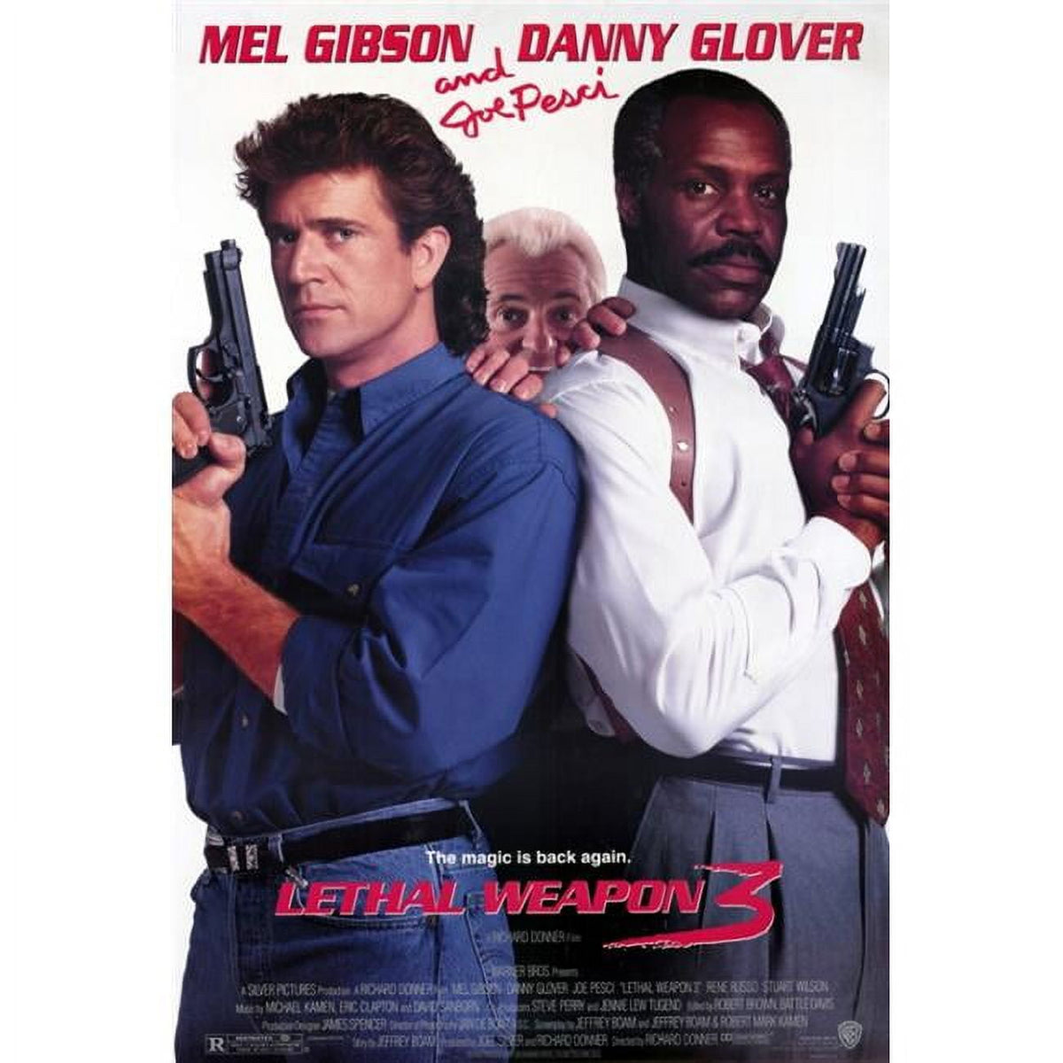 Lethal Weapon 3 Movie Poster Print 27x40 - Action Film Artwork