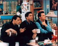 Friends TV Show photo print of Matt LeBlanc, David Schwimmer, and Matthew Perry on couch.