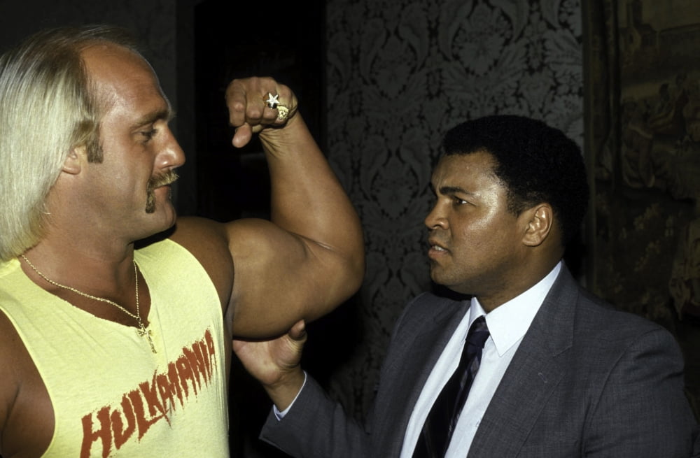 Muhammad Ali and Hulk Hogan iconic photo print