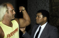 Muhammad Ali and Hulk Hogan iconic photo print