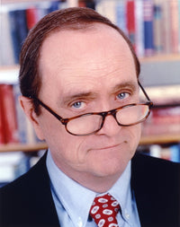 Close-up portrait photo print of Bob Newhart in glasses