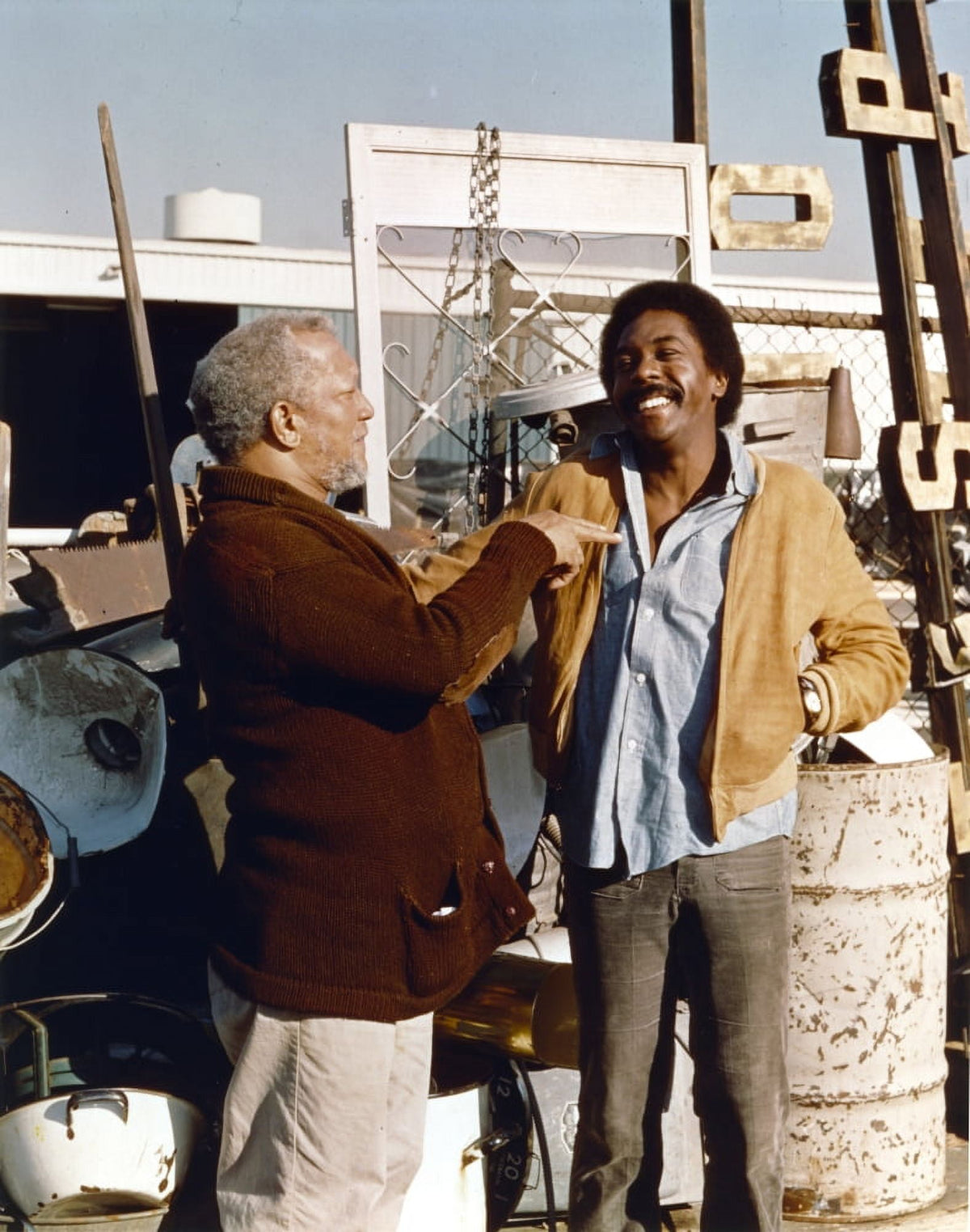 Sanford & Son Talking Photo Print showcasing classic television humor.
