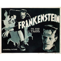 Frankenstein Movie Masterprint Poster featuring Boris Karloff, classic horror artwork