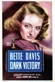 Dark Victory movie masterprint poster featuring Bette Davis from 1939.