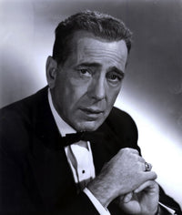 Humphrey Bogart classic photo print capturing Hollywood charm.