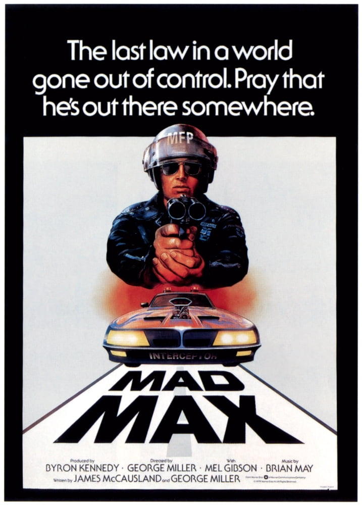 Mad Max Movie Poster Masterprint showcasing a thrilling post-apocalyptic scene.